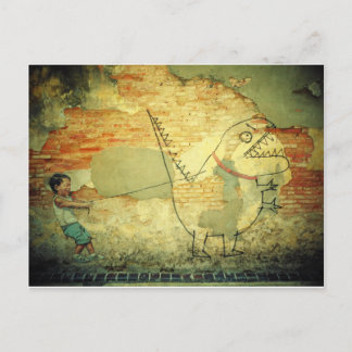 通りアートポストカード/ペナンマレーシア市街 ポストカード