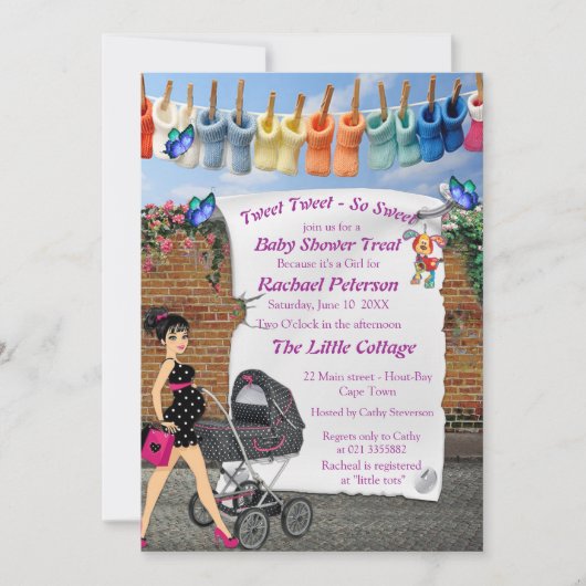 通りアートポルカドットハッピータイム サンキューカード (正面)