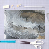 通りアートレインブラックマーブル 薄葉紙 (クラフト)