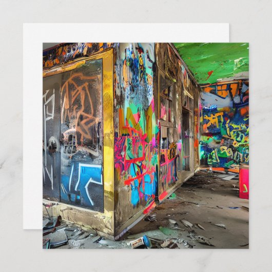 通りアート放棄建物 (正面/裏面)