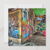 通りアート放棄建物 (正面)