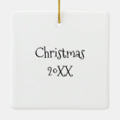 通りアート放棄建物 パーソナライズされた セラミックオーナメント (裏面)