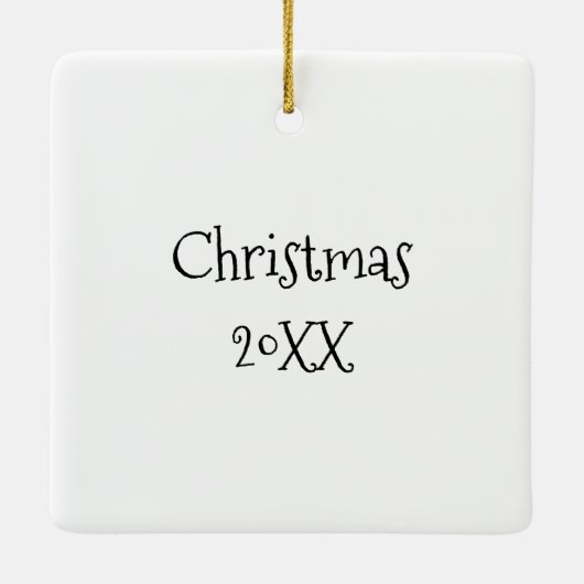 通りアート放棄建物 パーソナライズされた セラミックオーナメント (裏面)