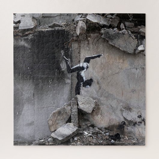 通りアート,アート,壁画,グラフィティ,通りアーティストca ジグソーパズル (縦)