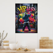 通りアーバンスタイルグラフィティ ポスター (キッチン)