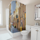 通りイタリアンシー芸術的ン シャワーカーテン (インサイチュ)