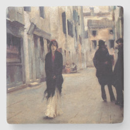 通りインエレガントヴェネツィア（女性） （シンガーサージェント） ストーンコースター