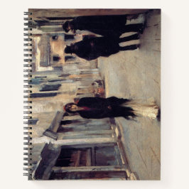 通りインエレガントヴェネツィア（女性） （シンガーサージェント） ノートブック