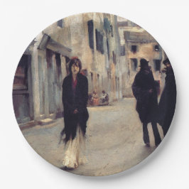 通りインエレガントヴェネツィア（女性） （シンガーサージェント） ペーパープレート