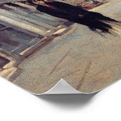 通りインエレガントヴェネツィア（女性） （シンガーサージェント） ポスター (角)