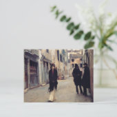 通りインエレガントヴェネツィア（女性） （シンガーサージェント） ポストカード (スタンド正面)