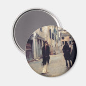 通りインエレガントヴェネツィア（女性） （シンガーサージェント） マグネット (正面/裏面)