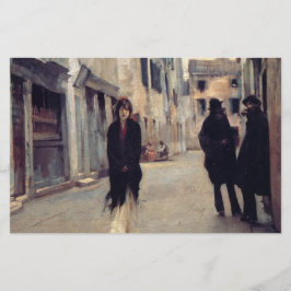 通りインエレガントヴェネツィア（女性） （シンガーサージェント） 便箋