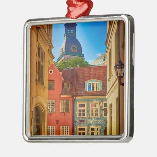 通りインザオールドタウン|エストニア メタルオーナメント (左)