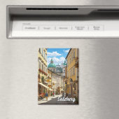 通りインザルツブルクオーストリア旅行 マグネット (インサイチュ (食洗機))