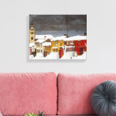 通りインロースインウィンターバーンハウスハラルドショールベ キャンバスプリント (インサイチュ (リビング))