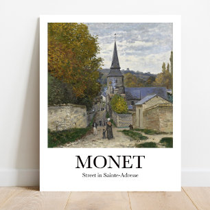 通りインSainte-Adresse by Claude Monet ポスター