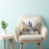 通りウォーターカラープラハ クッション (椅子)