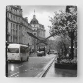 通りエレガントビュー スクエア壁時計 (正面)