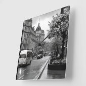 通りエレガントビュー スクエア壁時計 (傾斜)