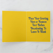 通りカスタムグラフィティピースサインブルーイエロー カード (内部)