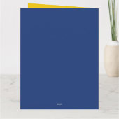 通りカスタムグラフィティピースサインブルーイエロー カード (裏面)