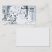 通りカフェスケッチ 名刺 (正面/裏面)