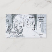通りカフェスケッチ 名刺 (正面)