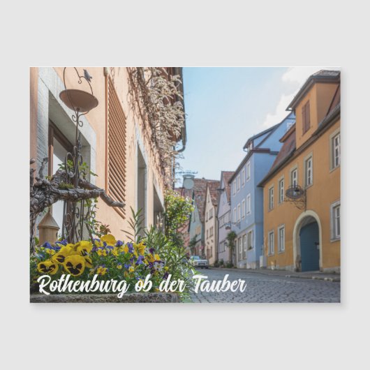通りカラフルインRothenburgオブデアタウバー (正面)