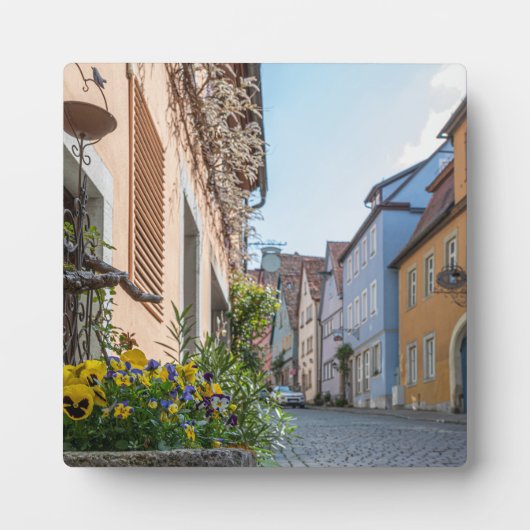 通りカラフルインRothenburgオブデアタウバー フォトプラーク (正面)