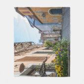 通りカラフルインRothenburgオブデアタウバー フリースブランケット (正面)