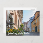 通りカラフルインRothenburgオブデアタウバー ポストカード (正面/裏面)