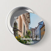 通りカラフルインRothenburgオブデアタウバー 缶バッジ (正面&裏面)