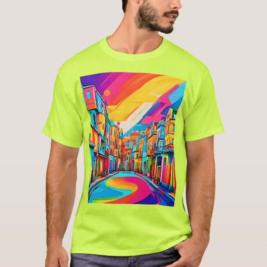 通りカラフルビベス Tシャツ (正面)