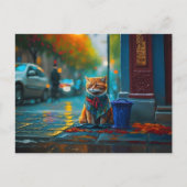 通りキャッ数々のト、カラー、通り ポストカード (正面)