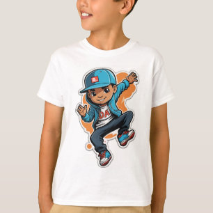 通りクールスタイル男の子マンガキャラクターシール Tシャツ
