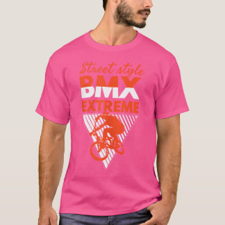通りクールBMXエクストリームBMXライディングBMX愛好家 Tシャツ