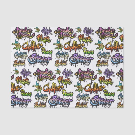 通りグラフィティアートワード 薄葉紙 (正面)