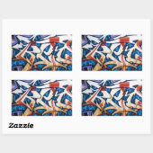 通りグラフィティアート 長方形シール (シート)