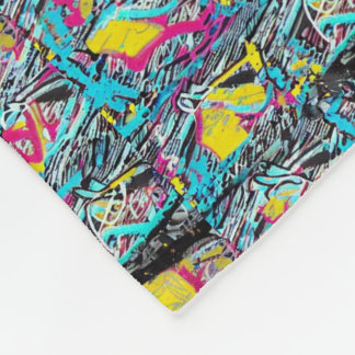 通りグラフィティ フリースブランケット