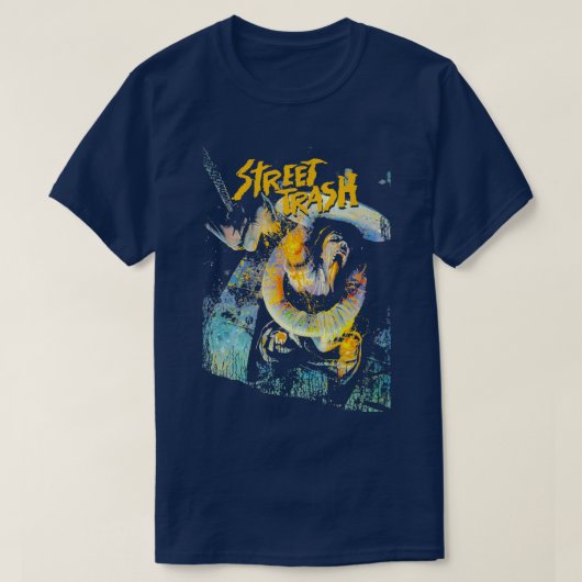 通りゴミ80年代カルトクラシックホラー映画 Tシャツ (デザイン正面)