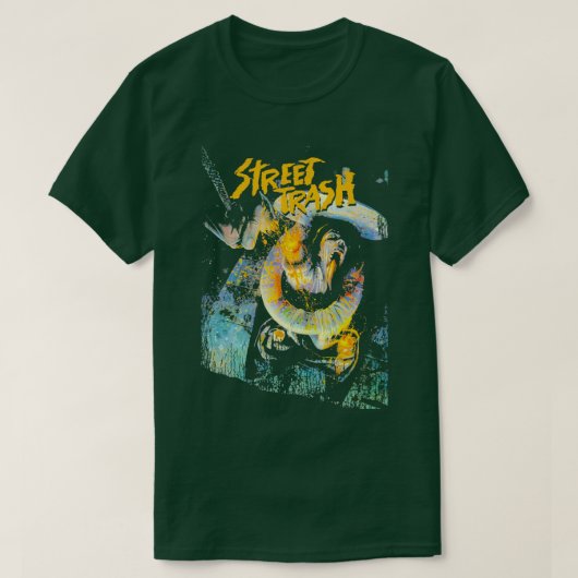通りゴミ80年代カルトクラシックホラー映画 Tシャツ (デザイン正面)