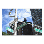 通りサインブロードウェイW. 68thアッパーウエストサイドNYC フォトプリント (正面)