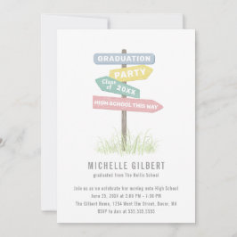 通りサイン第8級等級パーティー 招待状