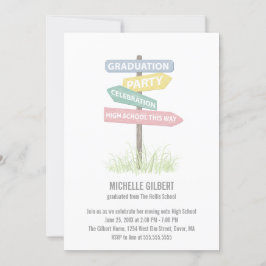 通りサイン第8級等級パーティー 招待状