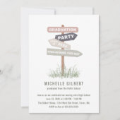 通りサイン8等勾配パーティの招待状 招待状 (正面)