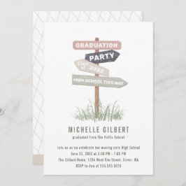 通りサイン8等勾配パーティの招待状 招待状