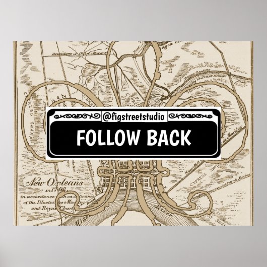 通りサイン、ニューオーリンズ、編集文字、ポスター ポスター (正面)