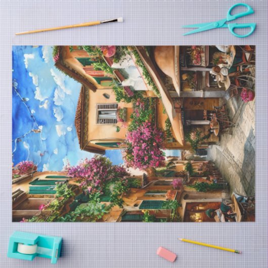 通りシイタリアンーンEphemeraデザインシリーズ1 薄葉紙 (クラフト)