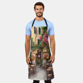 通りシイタリアンーンEphemeraデザインシリーズ2 エプロン (着用した状態)